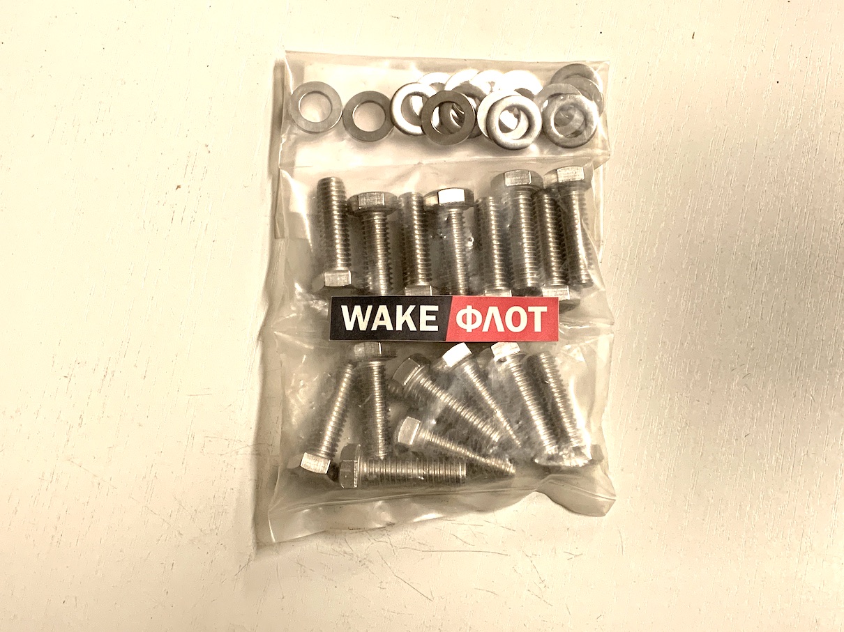 Болт впускного коллектора CHEVROLET BIG BLOCK 7.4L 454 набор с шайбами