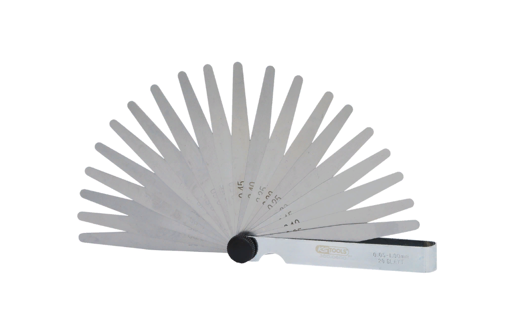 Толщиномер, 20 листов, 0,05-1 мм, 010107