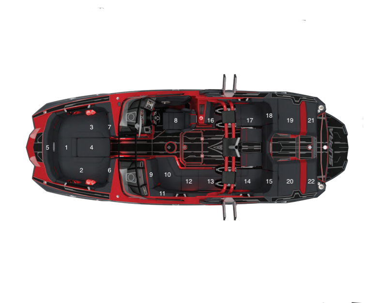 Skin сидений SUPRA BOATS (замена покрытия сидений)