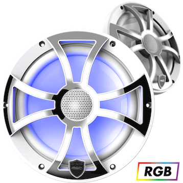 Морская акустическая система, WET SOUNDS, REVO-8 XS-W-SS с подсветкой RGB