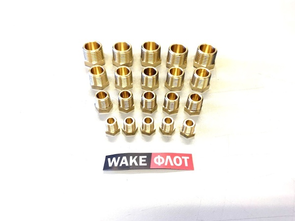 Набор пробок двигателя 1/8" 1/4" 3/8" 1/2" 3/4" латунь